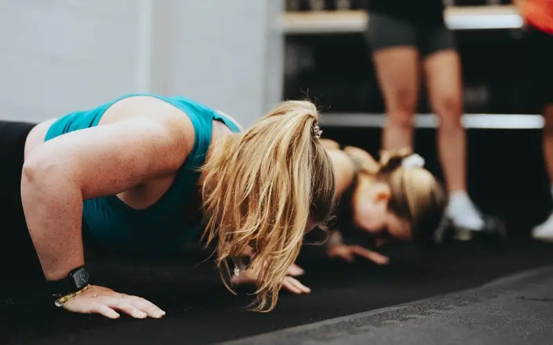 Large group training class at Troy City Fitness
