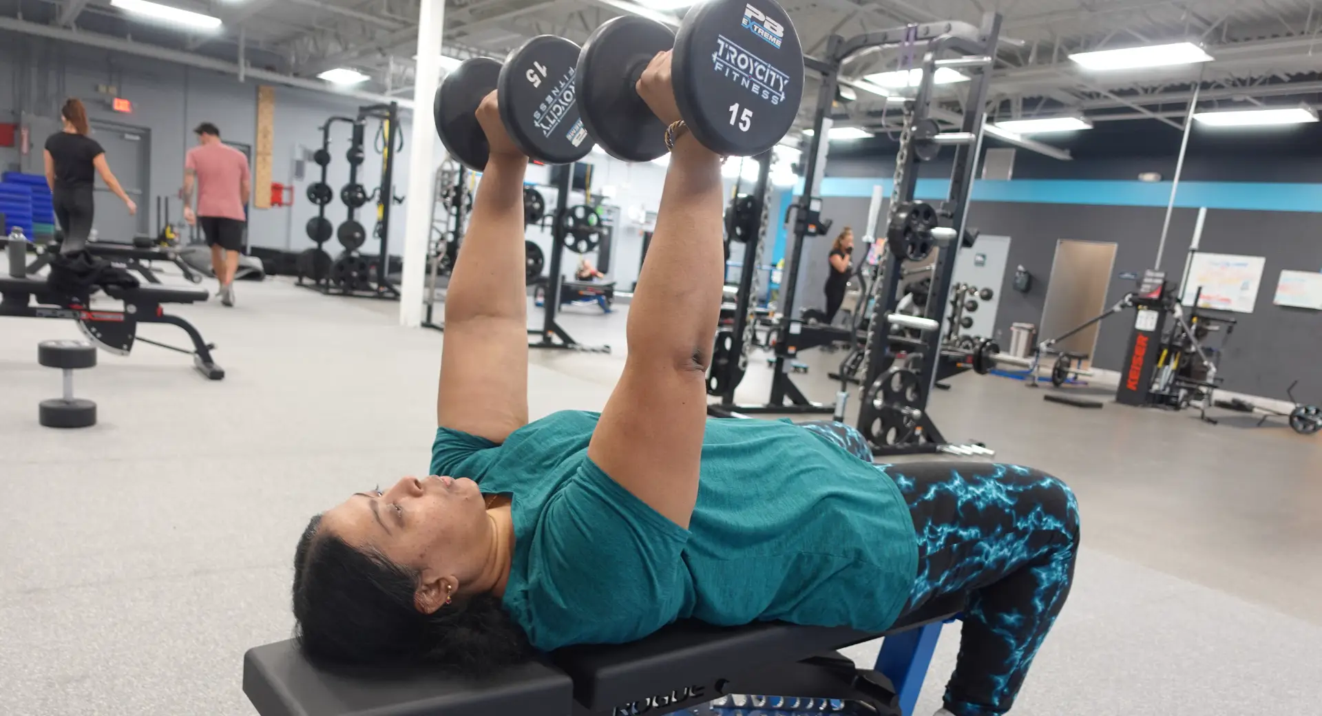 Personal training session at Troy City Fitness